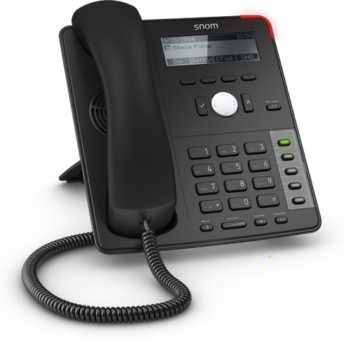 Snom D715 Black-white Perspective 1 Snom D715 Overview - Snom D715 Ip Telefon (490x485), Png Download
