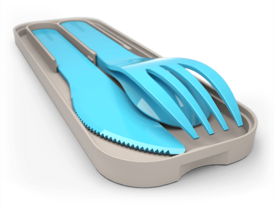Mb Pocket Color - Monbento Mb Pocket Colour Cutlery Set (532x532), Png Download