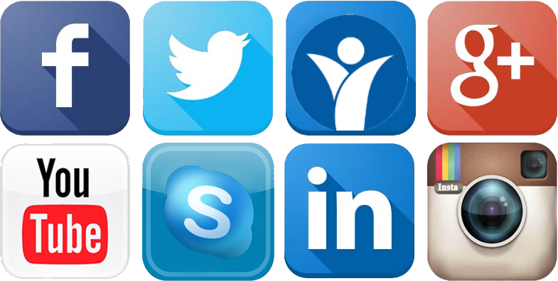 Social Media Icon - All Social Media Signs (785x396), Png Download