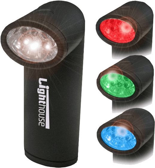L-hledcolour - Lighthouse Colour Changing Torch Magnetic Base (display (592x600), Png Download