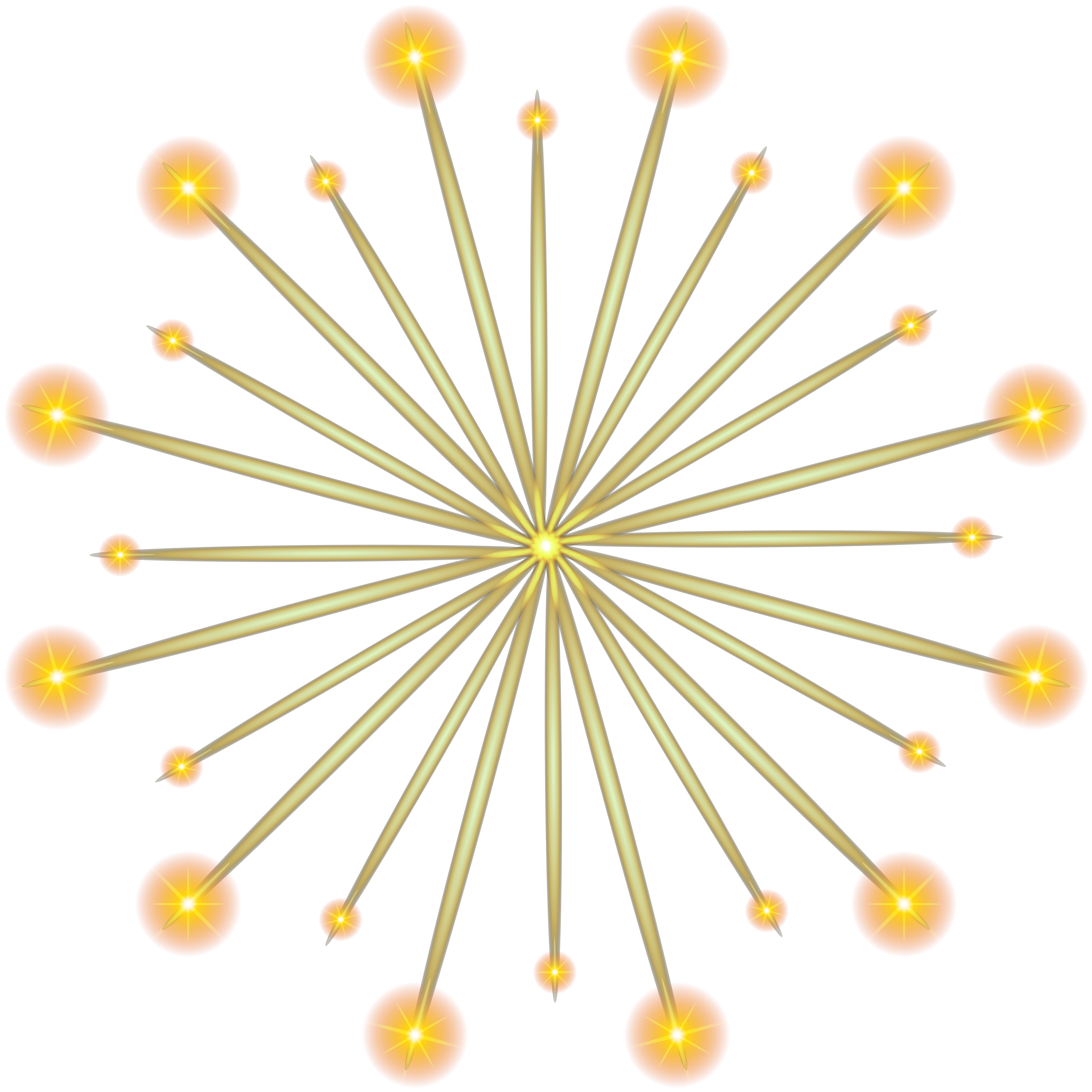 Fireworks Clipart Yellow - Clip Art (5000x5000), Png Download
