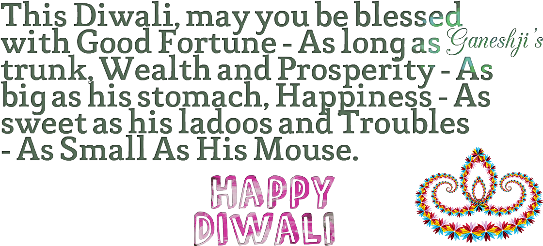 Diwali Messages Png Hd Quality - Diwali (1168x546), Png Download