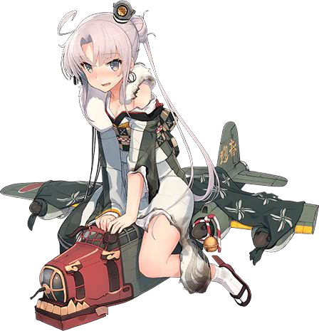 Akitsushima New Year 2017 Full Damaged - Kancolle Iowa New Year (448x465), Png Download