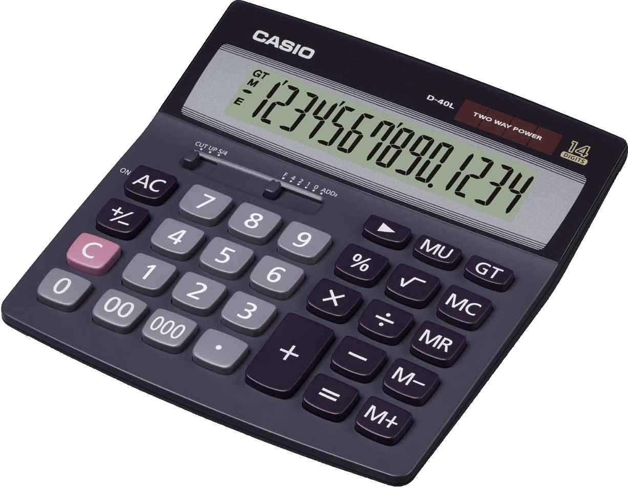 Calculator Png Image Without Background - Casio Calculator Dj 120d Plus (1226x952), Png Download