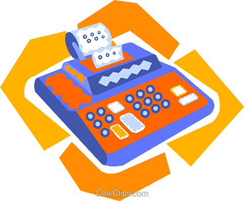Calculator Royalty Free Vector Clip Art Illustration (480x396), Png Download