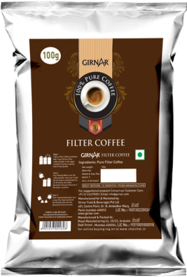 Girnar Filter Coffee - Girnar Filter Coffee (250g) (432x448), Png Download