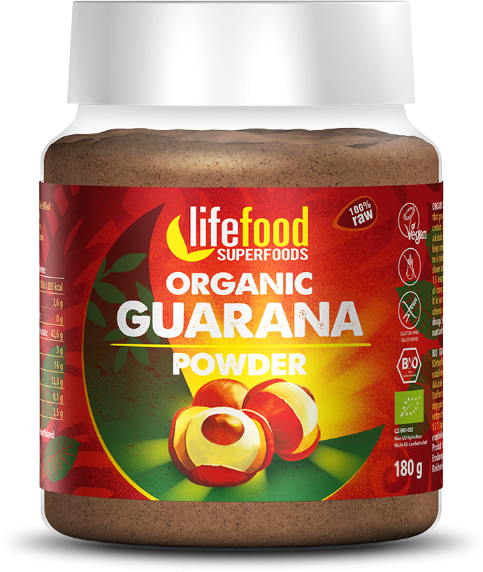 Raw Organic Guarana Powder - Guarana Prášek Bio Raw (1200x1200), Png Download