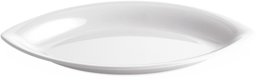 Disposable Boat Plate - Ceramic (500x358), Png Download
