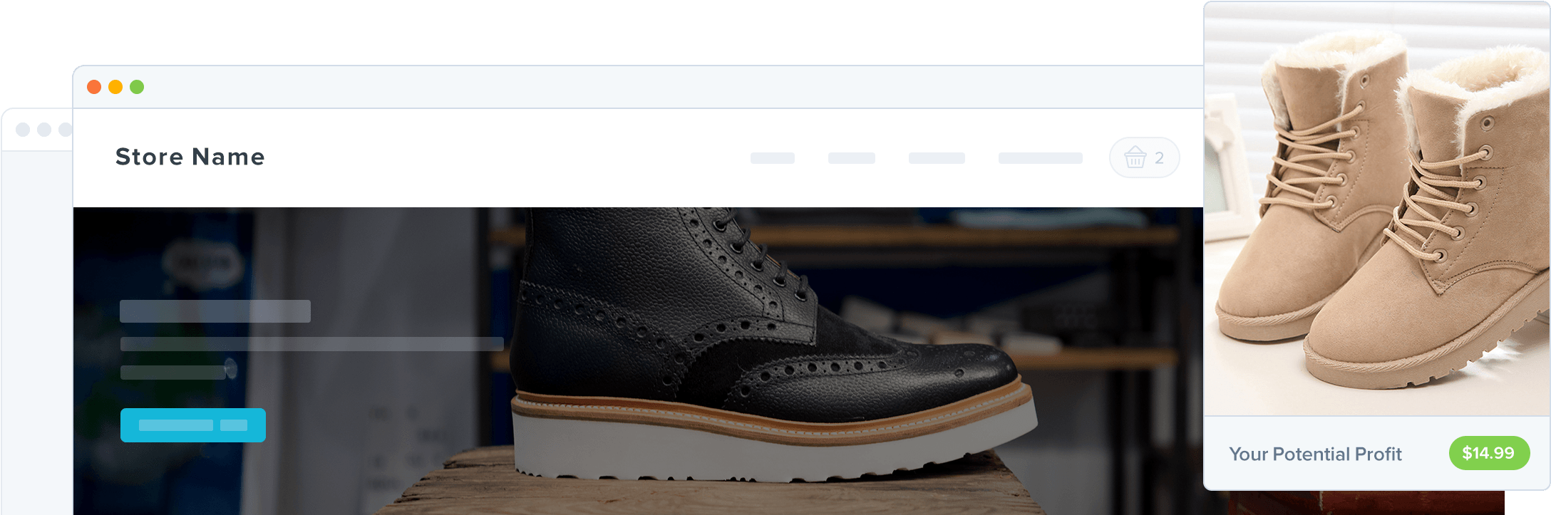 Dropshipping Shoes - Fashion Women Boots 2017 Brand Women Winter Boots Antiskid (2280x740), Png Download