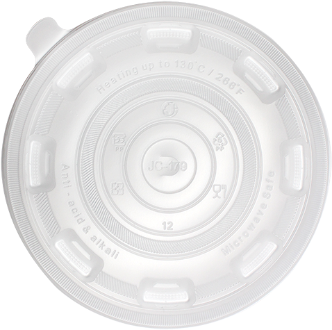 Karat 36oz Pp Flat Lid - Saucer (500x500), Png Download