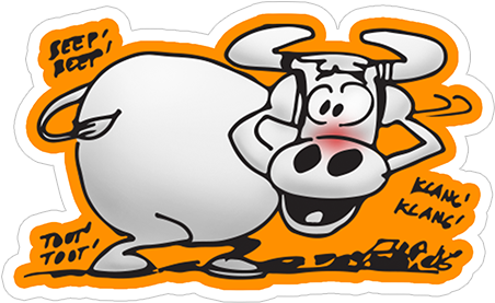 Cow Коровка - Viber Stickers Im Late (490x317), Png Download