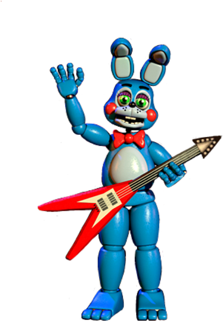 Toy Bonnie Full Body Thank You Image - Five Nights At Freddy's 2 Toy Bonnie (545x919), Png Download