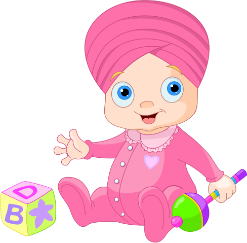 Baby Animated - Clipart Baby (488x479), Png Download