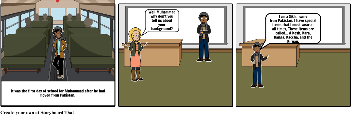 Sikhism - Cartoon (1164x385), Png Download