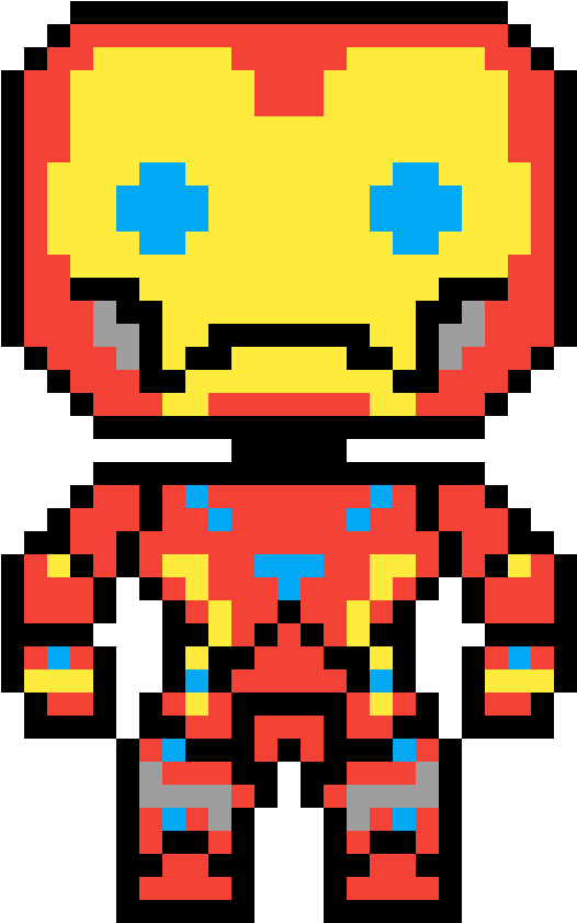 Iron Man 8 Bit - Iron Man 8 Bits (1155x1050), Png Download