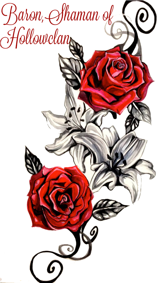 Rose Tattoo Png Clipart - Rose Tattoo Png (600x911), Png Download