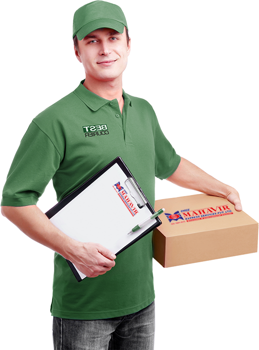 Request For Pickup - Courier Man (518x698), Png Download