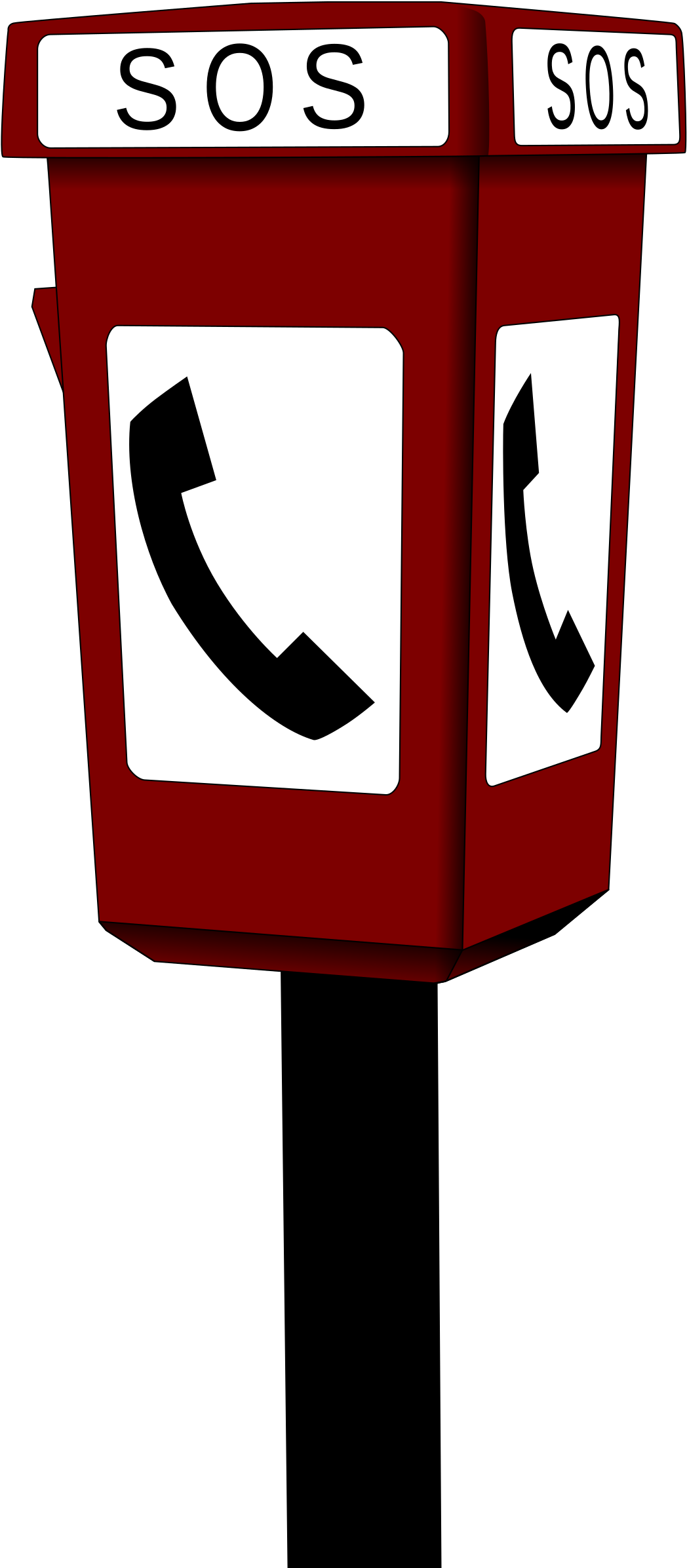 This Free Icons Png Design Of Emergency Telephone (1061x2400), Png Download