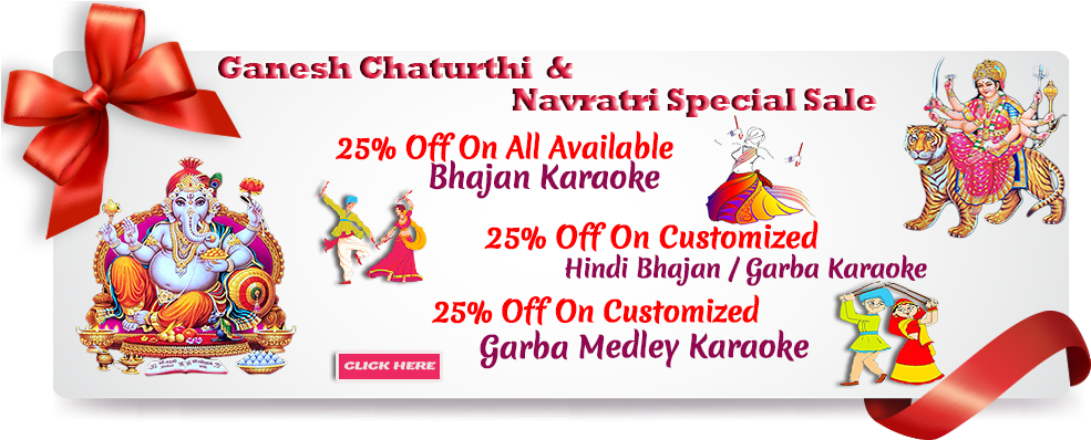 Get All Available And Custom Bhajan/garba Karaoke At - Glitter Posters (1000x400), Png Download