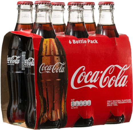 Cold Drinks & Beverages - Coca Cola Bottle Pack (700x506), Png Download