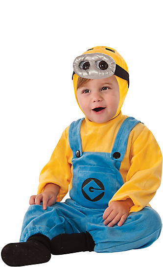 Baby In Minion Costume (400x544), Png Download
