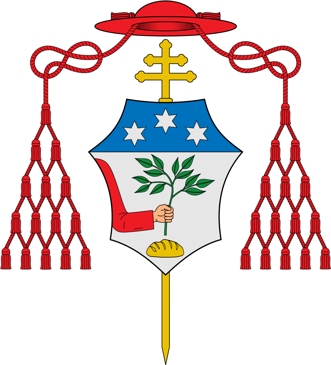 Raymond Leo Burke Coat Of Arms (1200x1279), Png Download