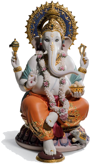 Http - //www - Ysinteriorsandgarden - In/2014/04/the - Lladro Ganesha (420x578), Png Download