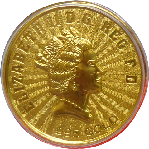 750mg Queen Elizabeth Gold Coin - Parshwa Padmavati Gold (500x500), Png Download