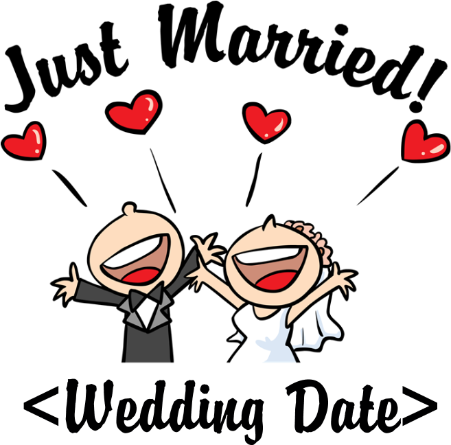 Png Just Married Transparent Just Married - Just Married (add Your Wedding Date) Mug (700x700), Png Download