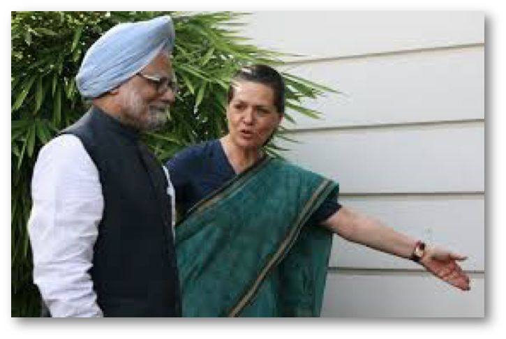 Obama To India For Our Republic Day Sent Quite A Few - Sonia Gandhi And Manmohan Singh (725x486), Png Download