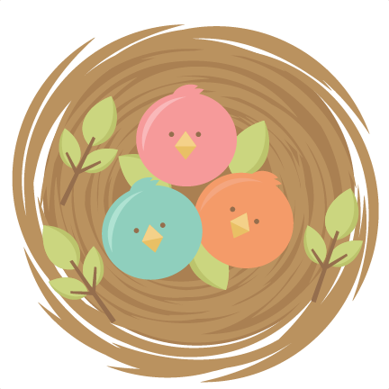 Baby Birds Svg Cutting Files For Scrapbooking Cute - Baby Bird Clipart Png (432x432), Png Download