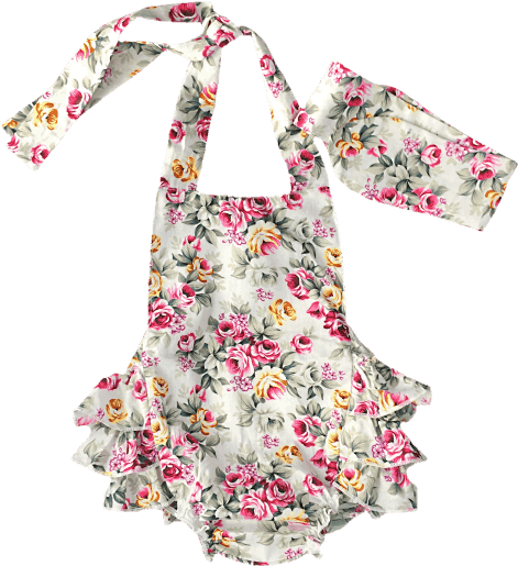 Baby Girl Ruffle Rompers - Zago Floral Travel Bags Shoulder Bag Backpacks (600x600), Png Download