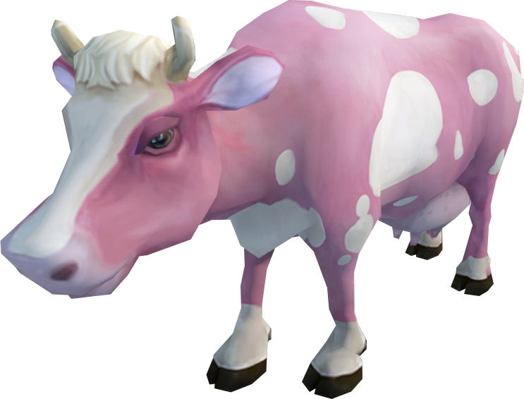 Runescape Strawberry Cow (743x566), Png Download