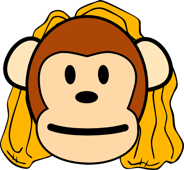 Mother Monkey Clip Art - Mother Monkey Cartoon Png (600x553), Png Download