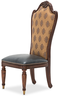 Grand Masterpiece Side Chair Royal Sienna - Aico Grand Masterpiece Side Chair By Michael Amini (600x510), Png Download