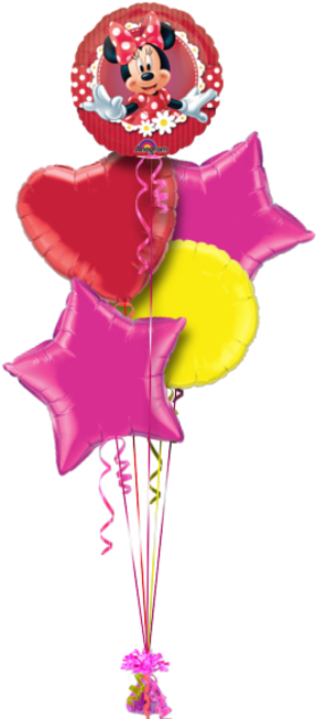 Minnie Mouse Birthday Balloon - Amscan Minnie Mouse Balloon - 9 Inch Mini Foil (286x686), Png Download