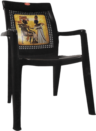 Crown Plastic Chairs Price (470x480), Png Download
