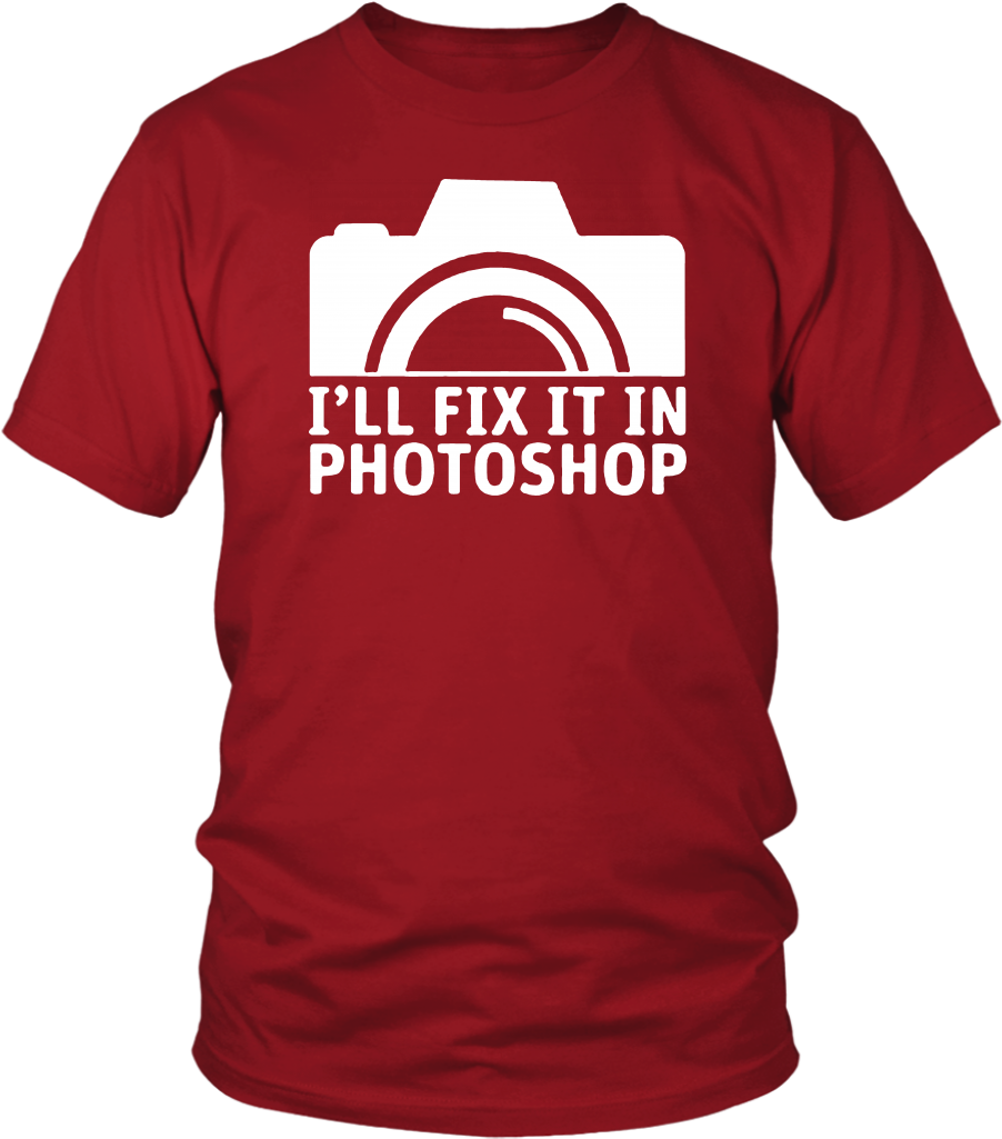 I'll Fix It In Photoshop - Girl Love Camping With Her Husband Shirt (1024x1024), Png Download