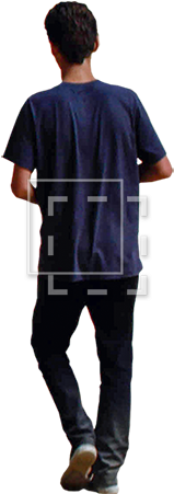 Parent Category - Young Man Back Png (450x450), Png Download