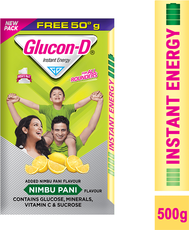 Glucon-d Powder Nimbu Pani - Glucon D (1000x1000), Png Download