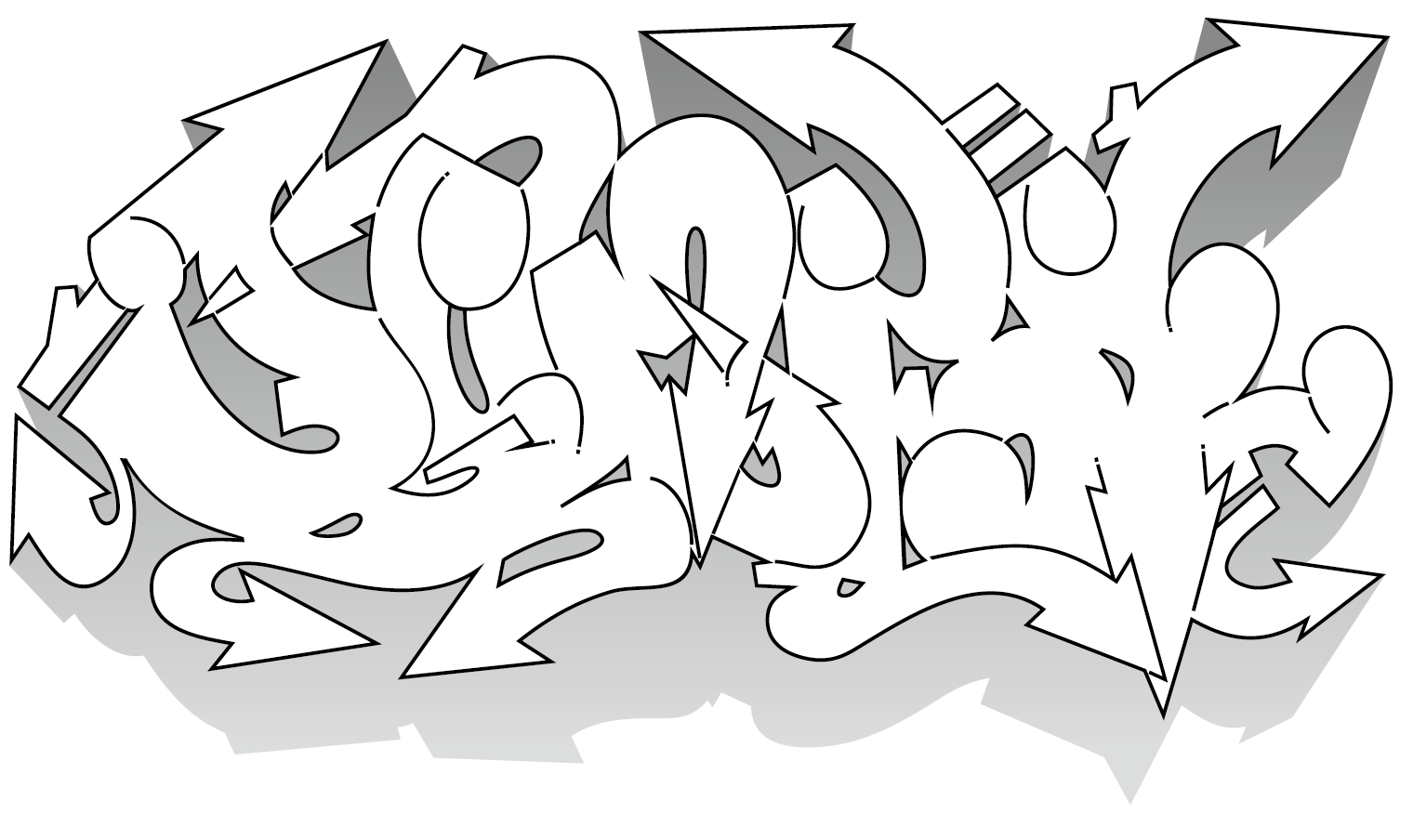 Svg Black And White Download Clip Art Light Transprent - Граффити Легкие (1520x904), Png Download