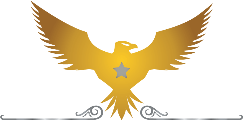 Eagle Logo Png Free Download - Golden Eagle Logo Transparent (841x423), Png Download