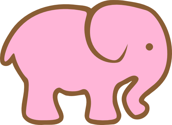 Small - Dibujo De Un Elefante (600x436), Png Download