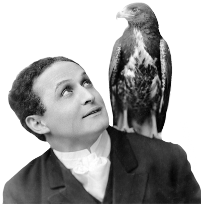 Houdini And Eagle Png - Harry Houdini Animal (400x407), Png Download