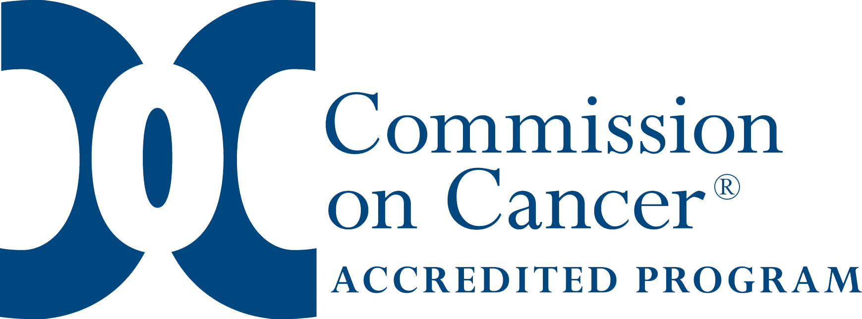 Coc Rgb Logo Accredited Program - Commission On Cancer (1739x644), Png Download