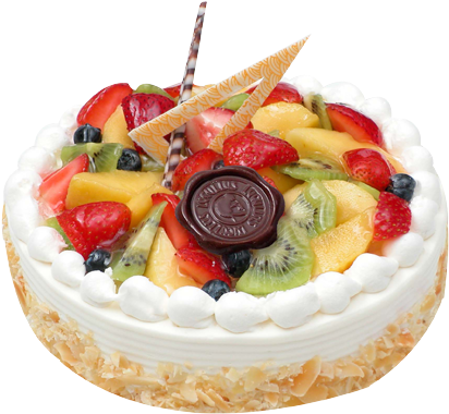 Mix Fruit Cakes - Fruit Cake With Yogurt (500x400), Png Download