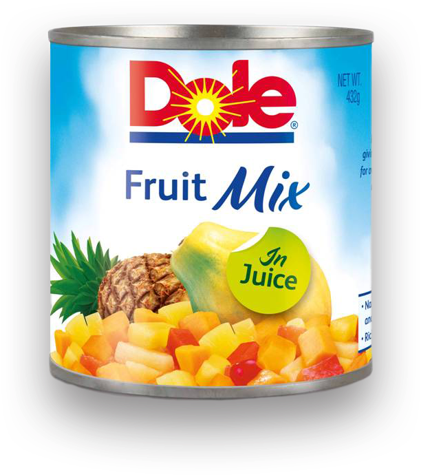 Dole Fruit Mix - Dole Orange Strawberry Banana Juice 12 Oz Can (655x689), Png Download