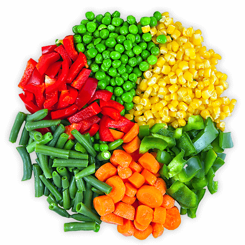 Frozen Vegetables (500x500), Png Download