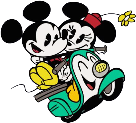 Cartoonmick Minscooterride - Mickey Mouse Shorts Png (459x414), Png Download
