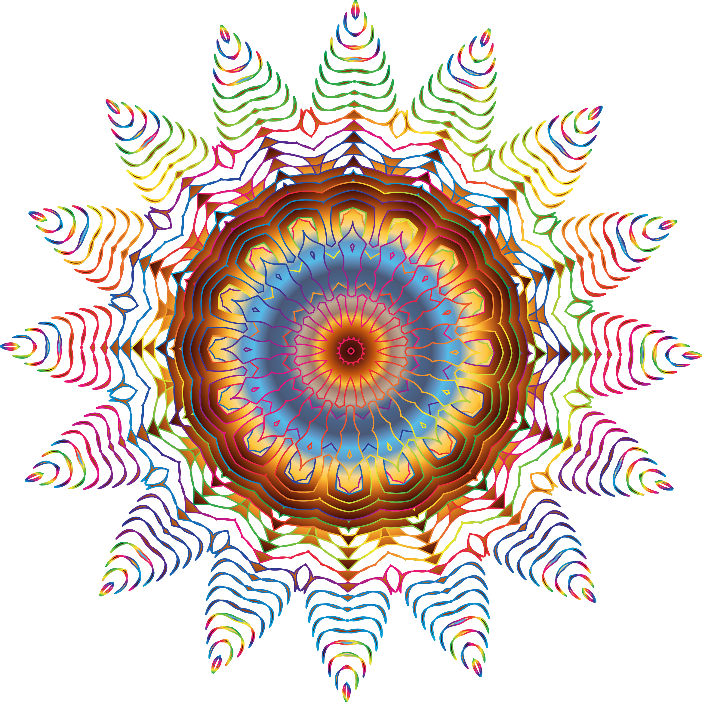 This Free Icons Png Design Of Prismatic Line Art Design (2334x2334), Png Download